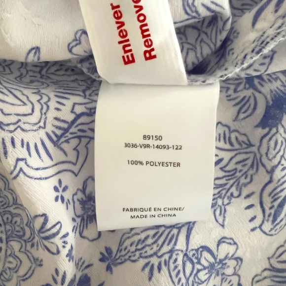 NWT Floral Paisley Print Button-Up Tunic by Laura Size 6 - Picture 7 of 8